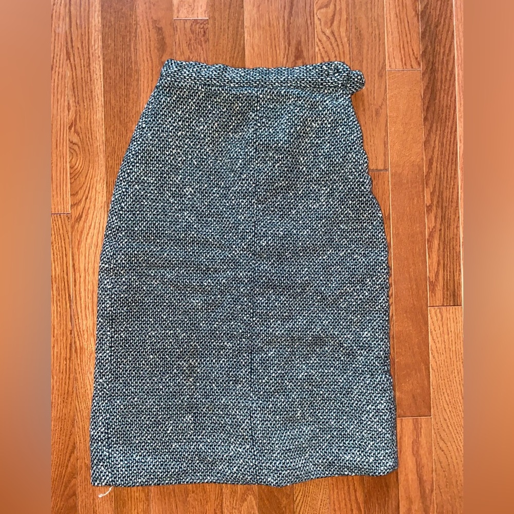 Vintage wool midi skirt